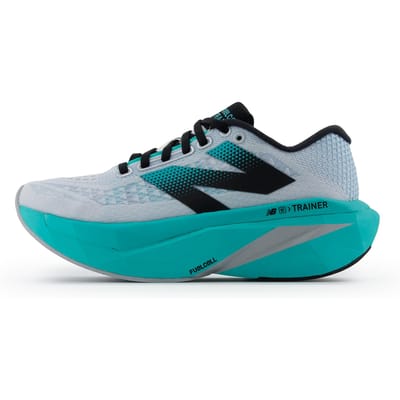 New Balance FuelCell SuperComp Trainer v3 Cyber Jade Dames Sneakers Teal Wit Zilver-Metallic WRCXLW4 40.5 gray