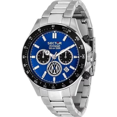 Sector 230 Chronograaf Roestvrij Staal Blauwe Wijzerplaat Kwarts R3273661052 Herenhorloge blauw