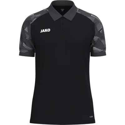Jako Sonic Polo Kinderen - Zwart / Antraciet | Maat: 140