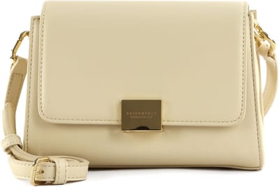 SEIDENFELT MANUFAKTUR Schoudertas Ellanda Crossbag Tofu Beige / Gold