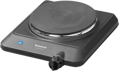 Draagbare Elektrische Kookplaat 1500 W - Instelbare Temperatuur, 9 Niveaus - 18 cm Diameter voor Thuisgebruik