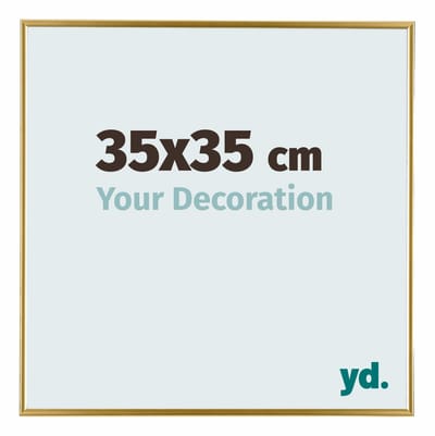 Your Decoration - Fotolijst 35x35 cm - Kunststof - Goud - Evry