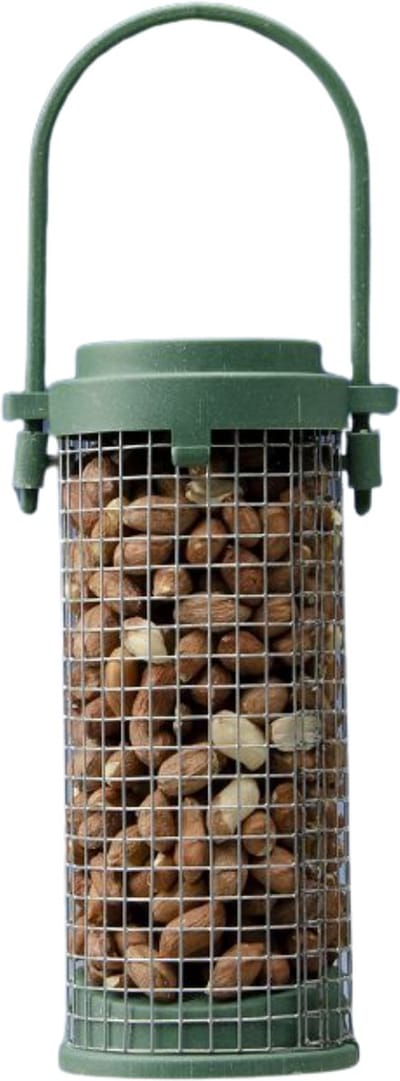 Famiflora Voedersilo Pinda's - Gerecycleerd - Buitenvogels - 210g - Volledig recyclebaar materiaal - Inclusief 210g pinda's - Klassiek en stevig ontwerp