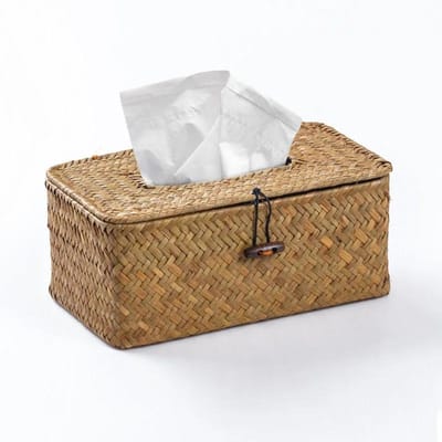 Rotan Tissuebox Huisdecoratie Handgemaakt Desktop Tissue Rotan Tissuebox Voor Badkamer,huis,hotel En Kantoor