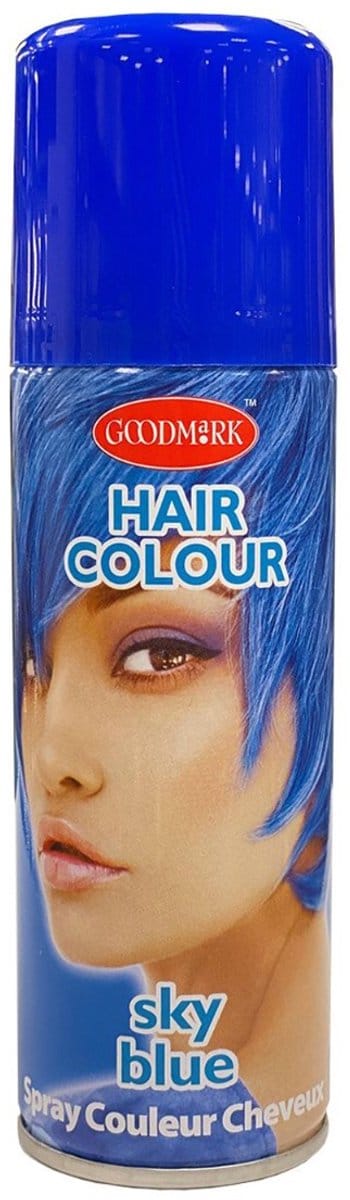 Blauwe haarspray