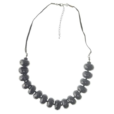 Behave Kralen ketting zwart 57,5 cm