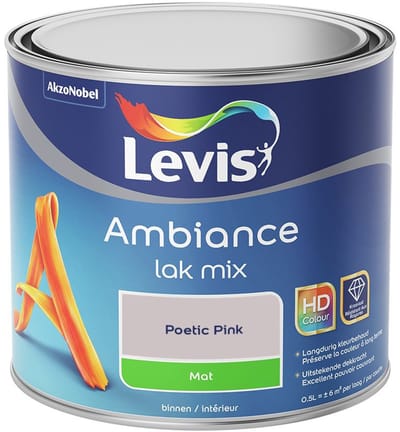 Levis - Ambiance Lak Mat Mix - Poetic Pink - Mengverf - 0,5 L