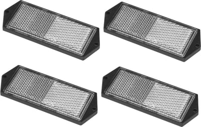 ProPlus Reflector - set 4x - wit - schroefbevestiging - 104 x 40 mm