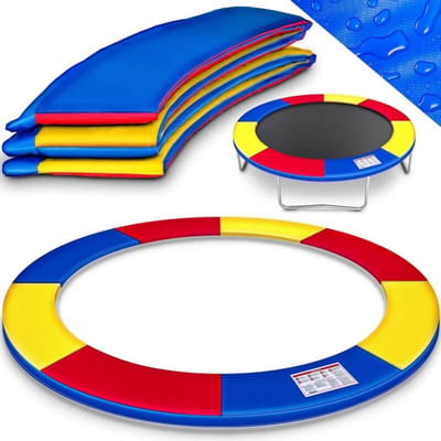 Geschikt voor 183cm trampoline veiligheidsmat – 500D UV-bestendig PVC-doek – Scheurvast – 25cm breed
