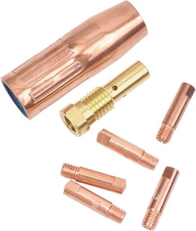 MIG Nozzle Tips 7-delige set voor CHICAGO ELECTRIC 170 Flux Core lasmachine, compatibel met onderdeelnummers 68885 97503 61888 57865 (030)