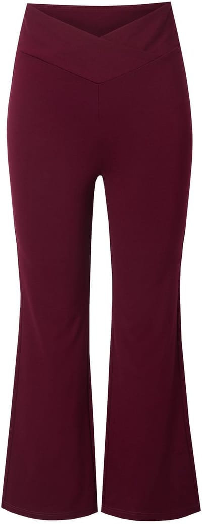 MIAMODA - Dames - Shapewear legging skinny fit uitlopend - Donker wijnrood - Maat 46