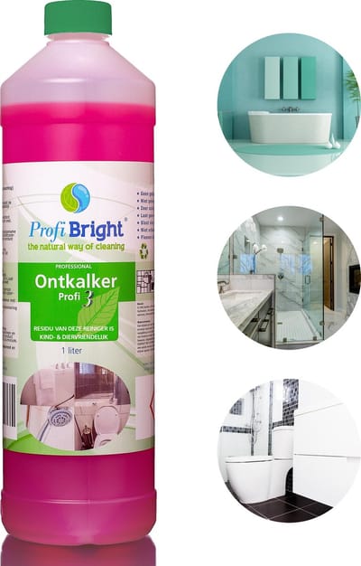 ProfiBright Consument - Ontkalker Profi3 - Kalkverwijderaar - Kalk weg - Kalk aanslag verwijderaar - Concentraat - Dierproefvrij - 1 liter