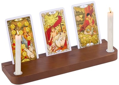 Houten Tarot Kaarten Houder - Praktisch Ontwerp - 25x7.5x1.85 cm