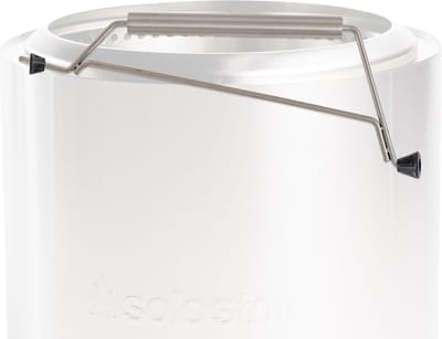 Solo Stove-Bonfire-vuurkorfhandvat. Gehoekt handvat met zachte bumpers. Lengte 47,5 cm, hoogte 15 cm, gewicht 0,5 kg