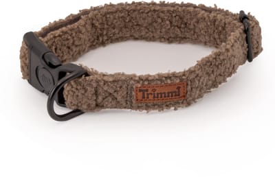 Teddy halsband taupe - Maat M - halsband hond - honden halsband - halsband - halsbanden, riemen & tuigen - halsband puppy - halsbanden - hond - honden riem - Trimmi