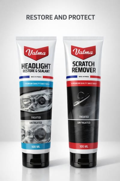 Valma Auto Poetsmiddel 100 ml – Universele Glans & Bescherming – Geschikt voor Alle Autokleuren & Koplampen
