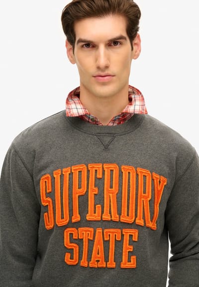 Superdry - Vintage Athletic Ronde Hals Sweatshirt - Heren - Truien