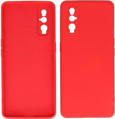 Bestcases 2.0mm Dikke Fashion Telefoonhoesje Backcover - Siliconen Hoesje - Oppo Find X2 - Rood