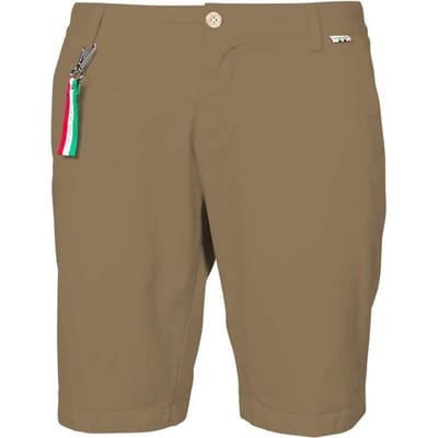 Giordano Bermuda Stockholm Short Garment Dyed Twill Cotton Stretch Donker Beige / male