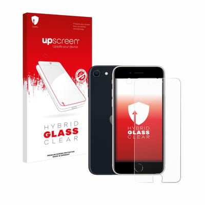 upscreen - Screenprotector voor Apple iPhone SE 3 2022 (Voor+Camera) - Folie Beschermfolie Beschermglas transparant