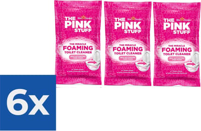 The Pink Stuff The Miracle Schuimende Toiletreiniger 6 x 100 gr - Voordeelverpakking met in totaal 6 stuks
