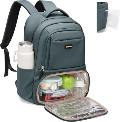 Laptoptas Rugtas met Geïsoleerd Koelvak voor 16 Inch Laptop en Lunch