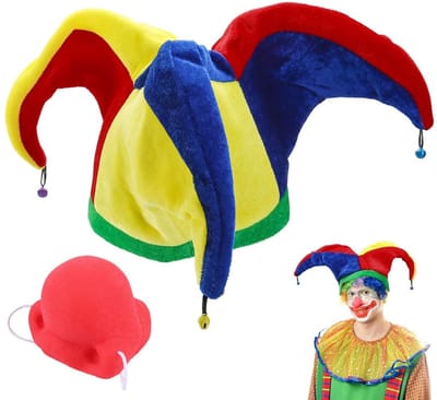Dailygoods- Clown Kostuum Vrolijk Ontwerp - Verkleed Kostuum - Clown Kostuum Kinderen - Clown Kostuum Dames - Clown Kostuum Volwassenen - Ademend Materiaal - Verkleedkostuum