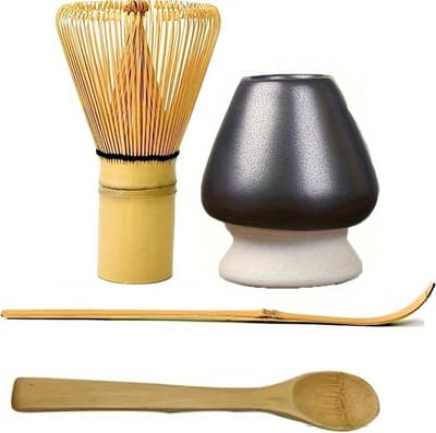 Livano Matcha Set - Starterkit - Klopper - Matcha Thee Set - Matcha Whisk - Zwart