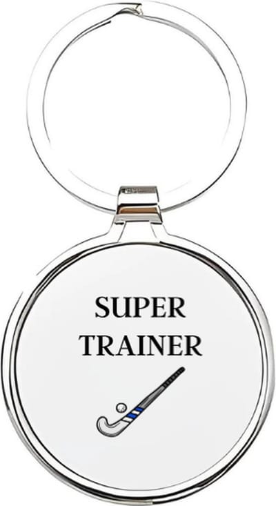 Akyol - super trainer Sleutelhanger - Trainer - de leukste coach - beste coach ever sleutelhanger - trainer - coach - leuke kado voor iemand die coach is - sporttrainer - coach van je kinderen - lifecoach - personal trainer - 4 x 7,5 CM