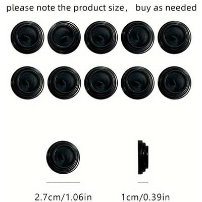 10-Pack Siliconen Autodeur Afstandhouders, Geluidsreductie & Trillingsdemping, Schokabsorptie voor Stiller Voertuig Ervaring, Universele Pasvorm