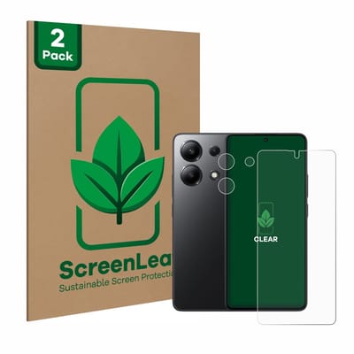 2 Stuks Screenprotector voor Xiaomi Redmi Note 13 (Voor+Camera) - Hoogwaardige Beschermfolie transparant