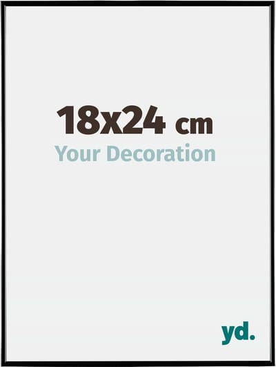 Your Decoration - Fotolijst 18x24 cm - Kunststof - Zwart Hoogglans - Evry