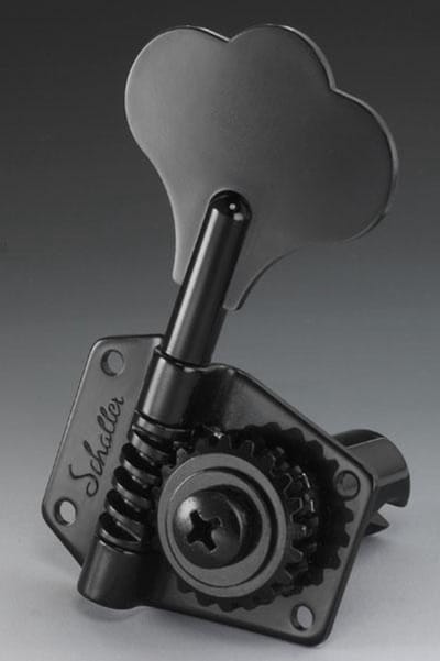 Schaller bas mechanieken BML 4L zwart Chrome, BMBCL - Basgitaar stemmechaniek