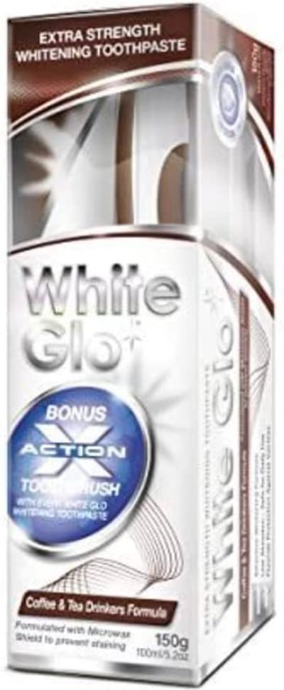 White Glo Extra Sterke Whitening Tandpasta Koffie- en Theedrinkersformule 150g