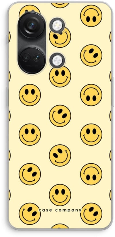 Case Company® - Hoesje geschikt voor OnePlus Nord 3 hoesje - Smiley N°2 - Soft Cover Telefoonhoesje - Bescherming aan alle Kanten en Schermrand