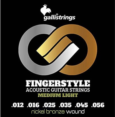 Galli GFS1256 snaren set acoustic, nickel & bronze winding, medium light 012-016-025-035-045-056