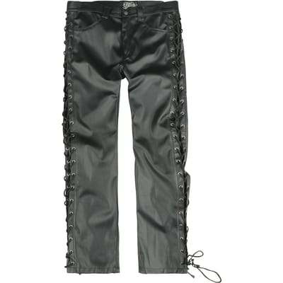 Vixxsin - Gothic Kunstleren broek - Maximus broek - W32L32 tot W38L34 - voor Mannen - zwart
