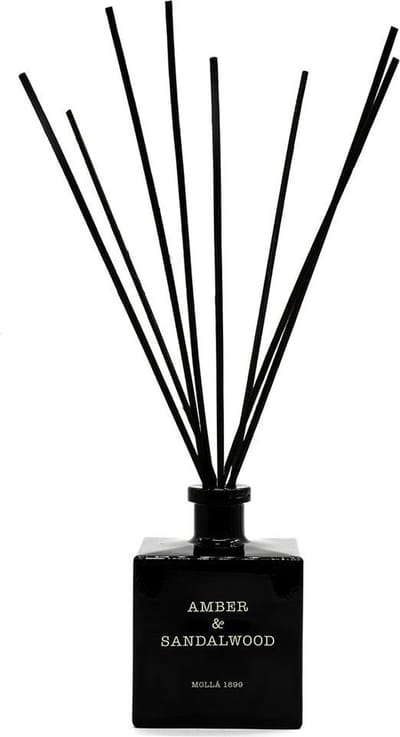 Cereria Mollà 1899 Mikado Geurstokjes XL Amber & Sandalwood 500ml interieur parfum aromaverdamper