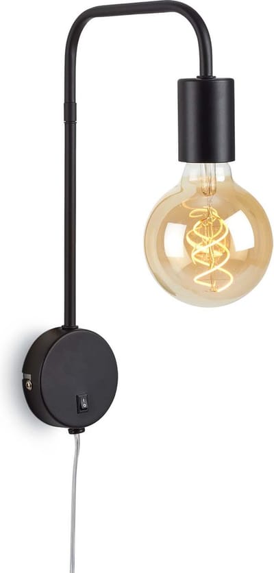 Briloner - ALVA - bedlamp - slaapkamerlamp - incl. aan-/uitschakelaar - zonder gloeilampen - max. 10 W - voedingskabel 1,8 m