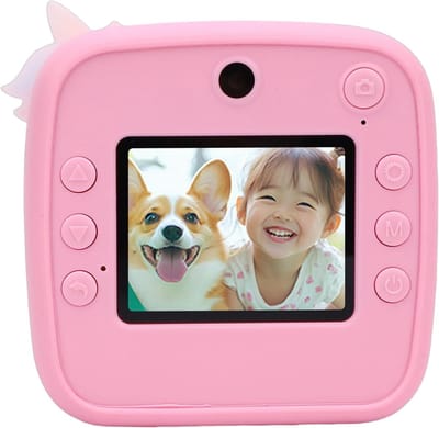 Direct Print Camera - Kinder Camera - Foto's Maken - Direct Print Functie - 24MP - Roze