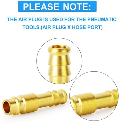 Dailygoods- Mondstuk 13mm - 5 Stuks - Luchtpluggen - Messing - Corrosiebestendig - Werkdruk 0-6 MPA - Bedrijfstemperatuur -50-120 °C - Luchtplug