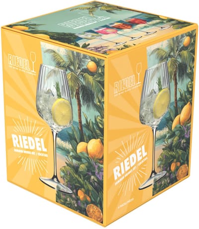 Riedel Summer Drinks Cocktail Set, set van 4, cocktailglas, longdrinkglas, kristalglas, 550 ml, 5515/27