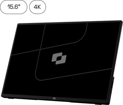 Screenmate® One 4K Portable Monitor 15,6” - Draagbare Monitor met Beschermhoes - Extra Scherm Laptop - Draagbaar Beeldscherm - Grijs