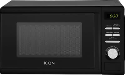 ICQN Magnetron 20L - 700W - microgolfoven- 8 Automatische Programma's - Vrijstaande solo-magnetron - Zwart