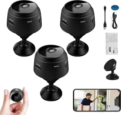 Mini Beveiligingscamera - HD Camera Spy - Buiten Bewaken - Magnetische Bevestiging - 6 Meter Nachtzicht