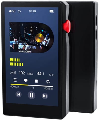 MP3 Speler HiFi met Bluetooth/Wifi - 64GB + 128GB SD Kaart - 3.5inch TFT - DSD256 Audio - C8 - Zwart