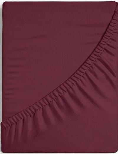 Trio - Hoeslaken - Egyptisch Perkal Katoen - 200 TC - 140x200 cm + 28 cm - Bordeaux