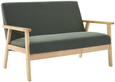 sweeek - Tweezits bankje van hout met corduroy zitting - isak