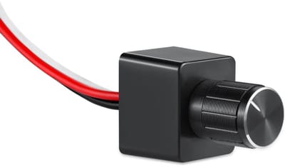 12V DC PWM LED-dimschakelaar en -controller, instelbaar, geschikt voor campers, boten en caravans; compatibel met dimbare LED-lampen, halogeenlampen, gloeilampen en monochrome LED-strips.