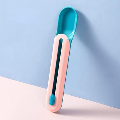 Huisdier Feed Lepel Voedsel Scoop Kat Traktatierepen Knijper Granen Dispenser Puppy Kitten Snack Vloeibaar Voedsel Scoop Dierbenodigdheden roze